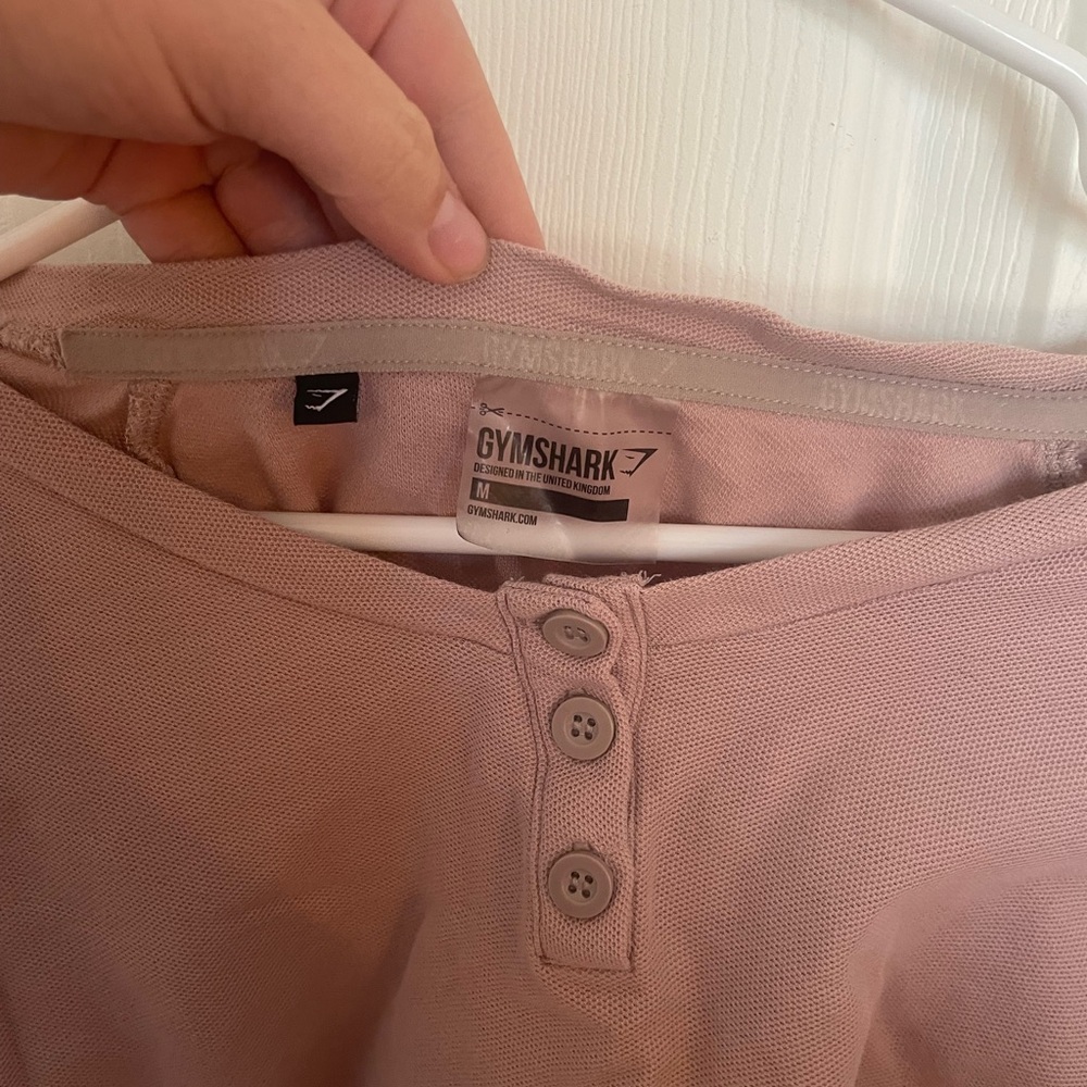 Gymshark Pink Button-Up Top